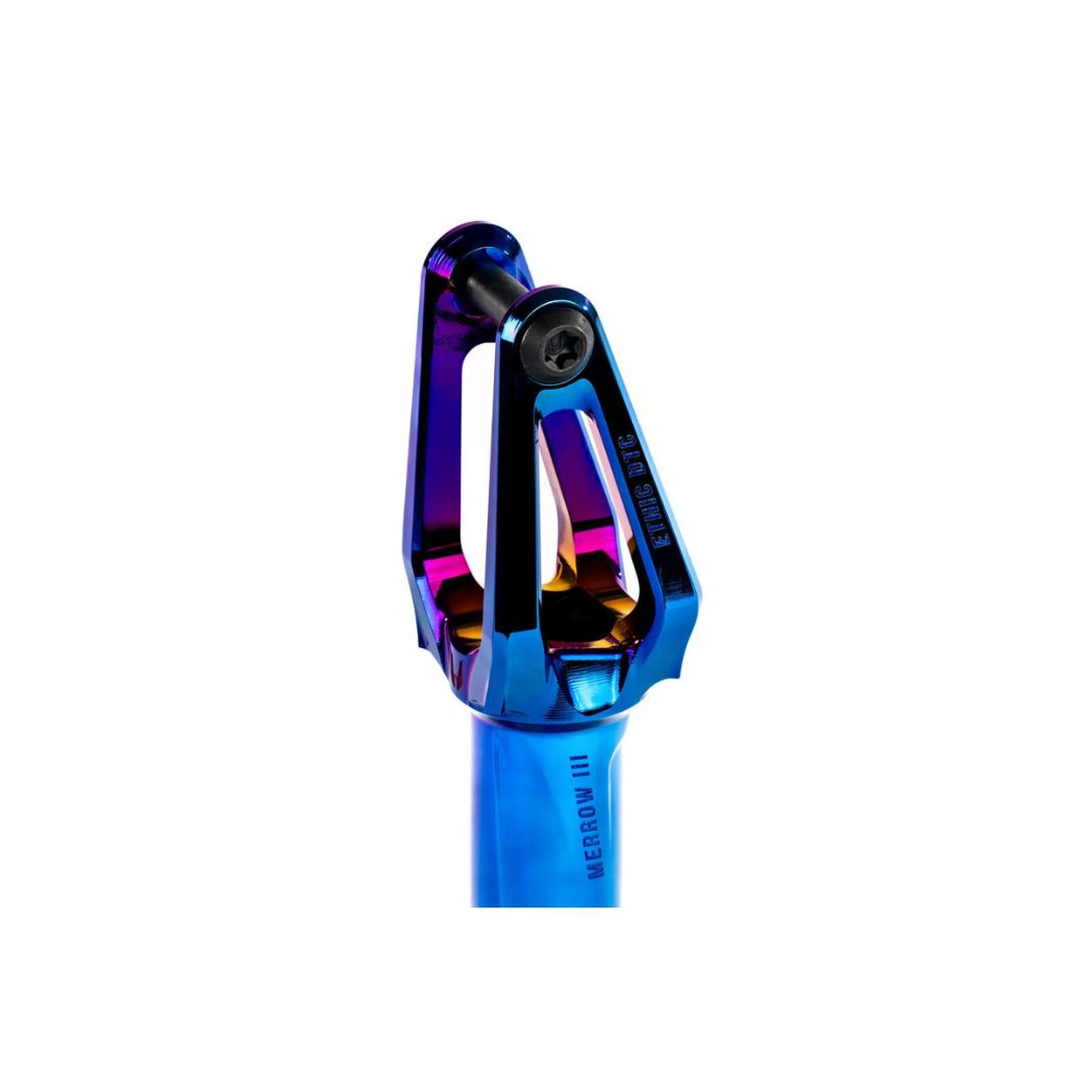 Ethic Merrow HIC V3 Løbehjul Forgaffel - Blue Chrome-ScootWorld.dk