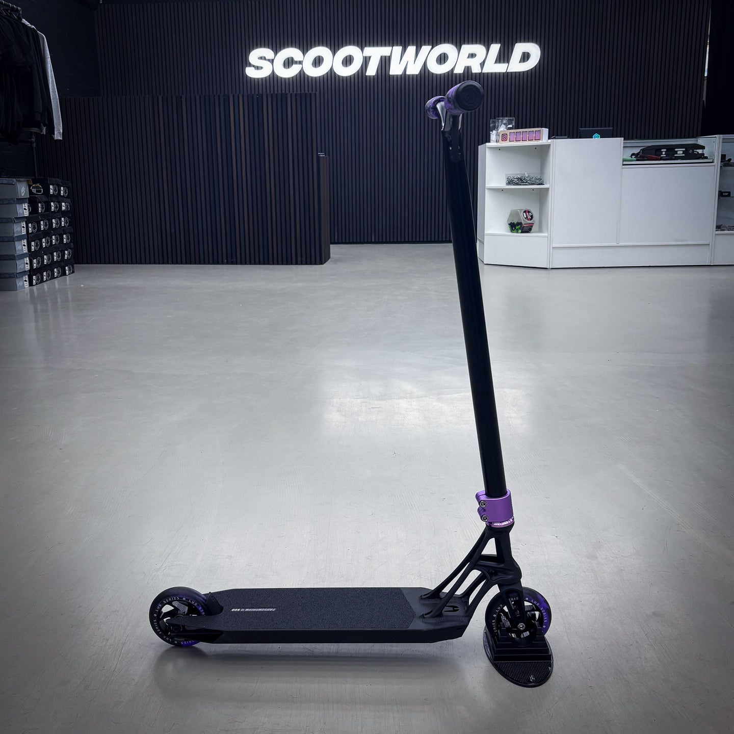 Striker Pande Black/Purple 500mm Custom Build - Black/Purple-ScootWorld.dk