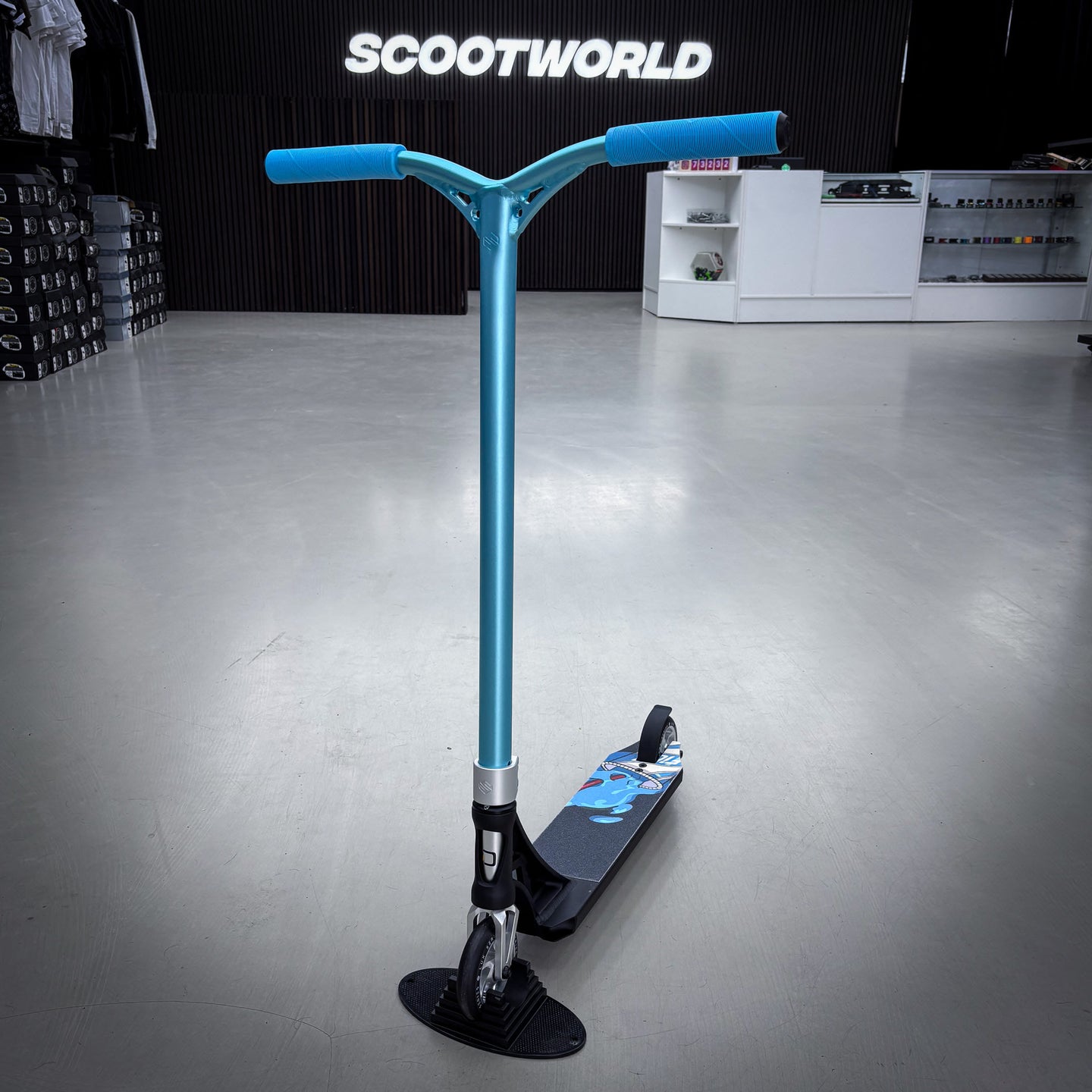 Striker Panda Freestyle Custom Build - Black/Teal/Silver-ScootWorld.dk