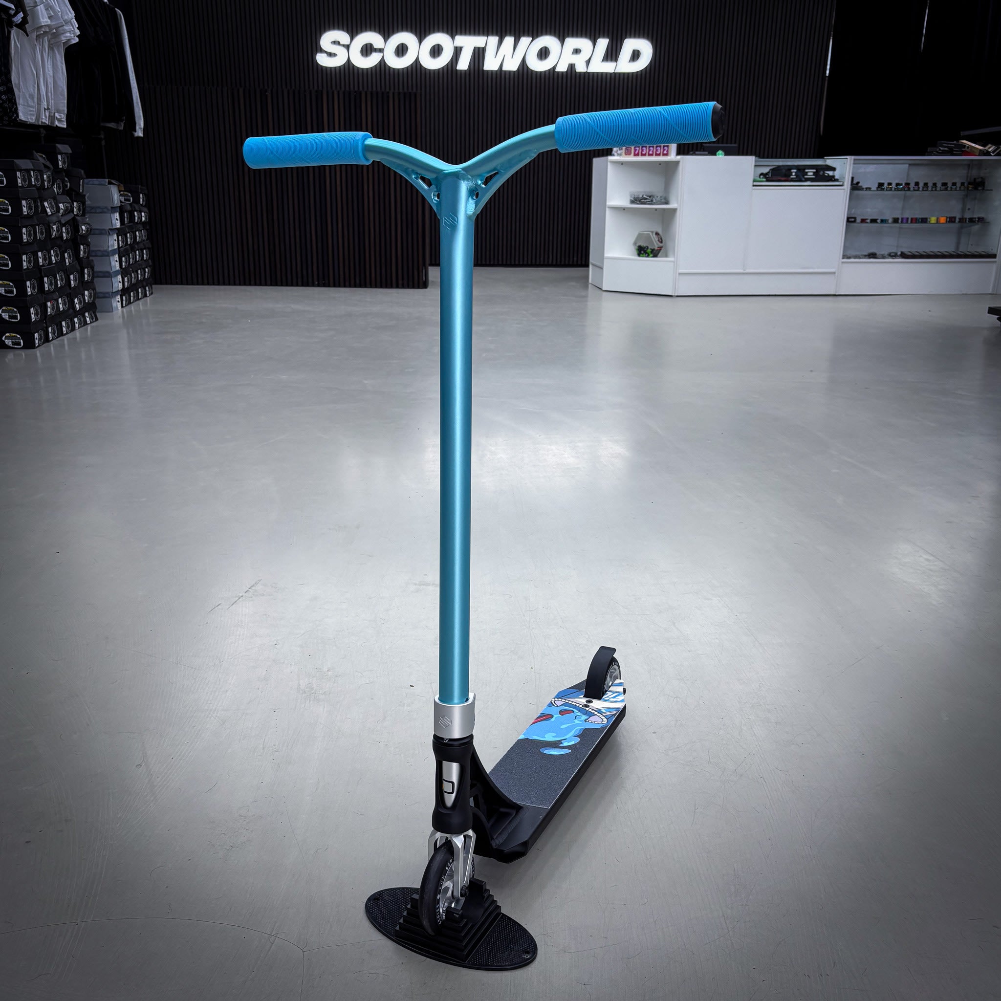 Striker Panda Freestyle Custom Build - Black/Teal/Silver-ScootWorld.dk