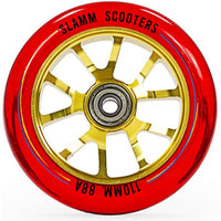Slamm V-10 II Ghost Hjul Til Løbehjul - Guld/Rød-ScootWorld.dk