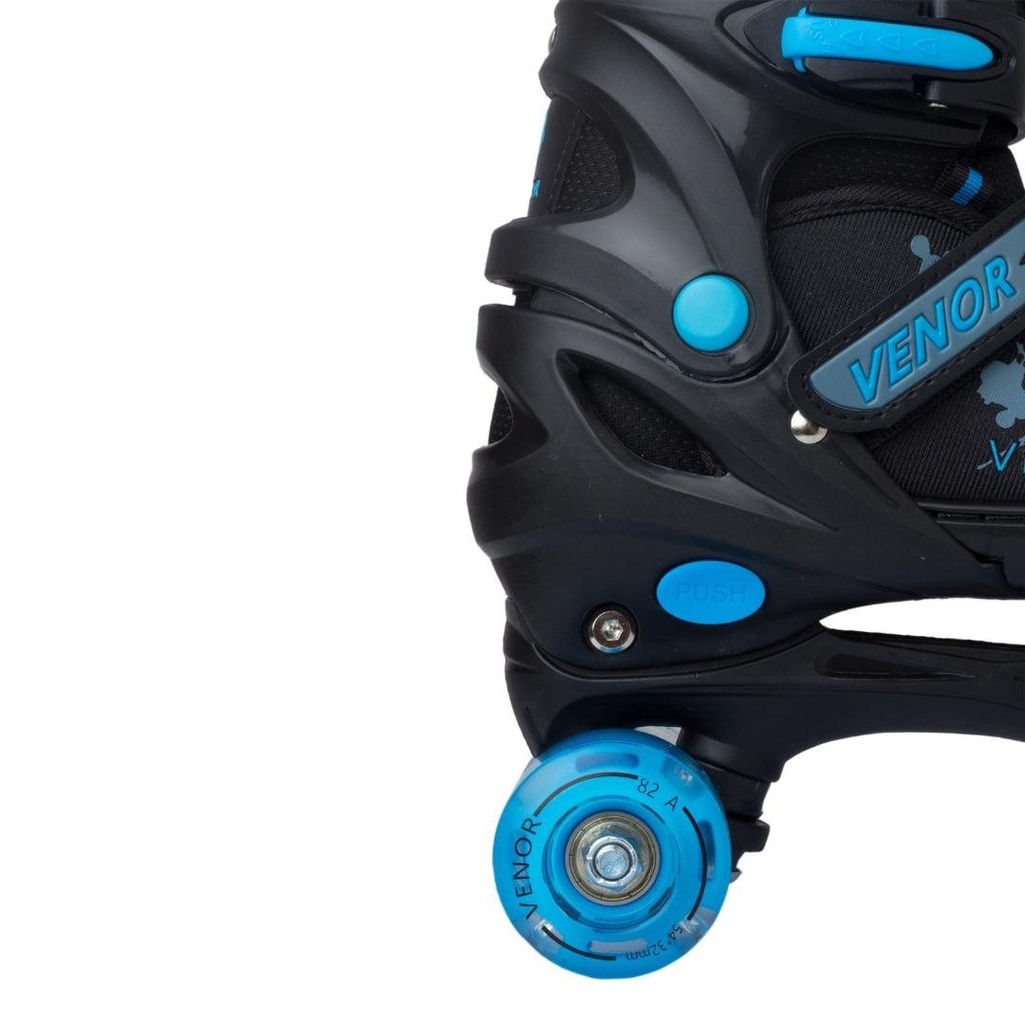 VENOR Ignite LED Side-By-Side Rulleskøjter - Black/Blue-ScootWorld.dk