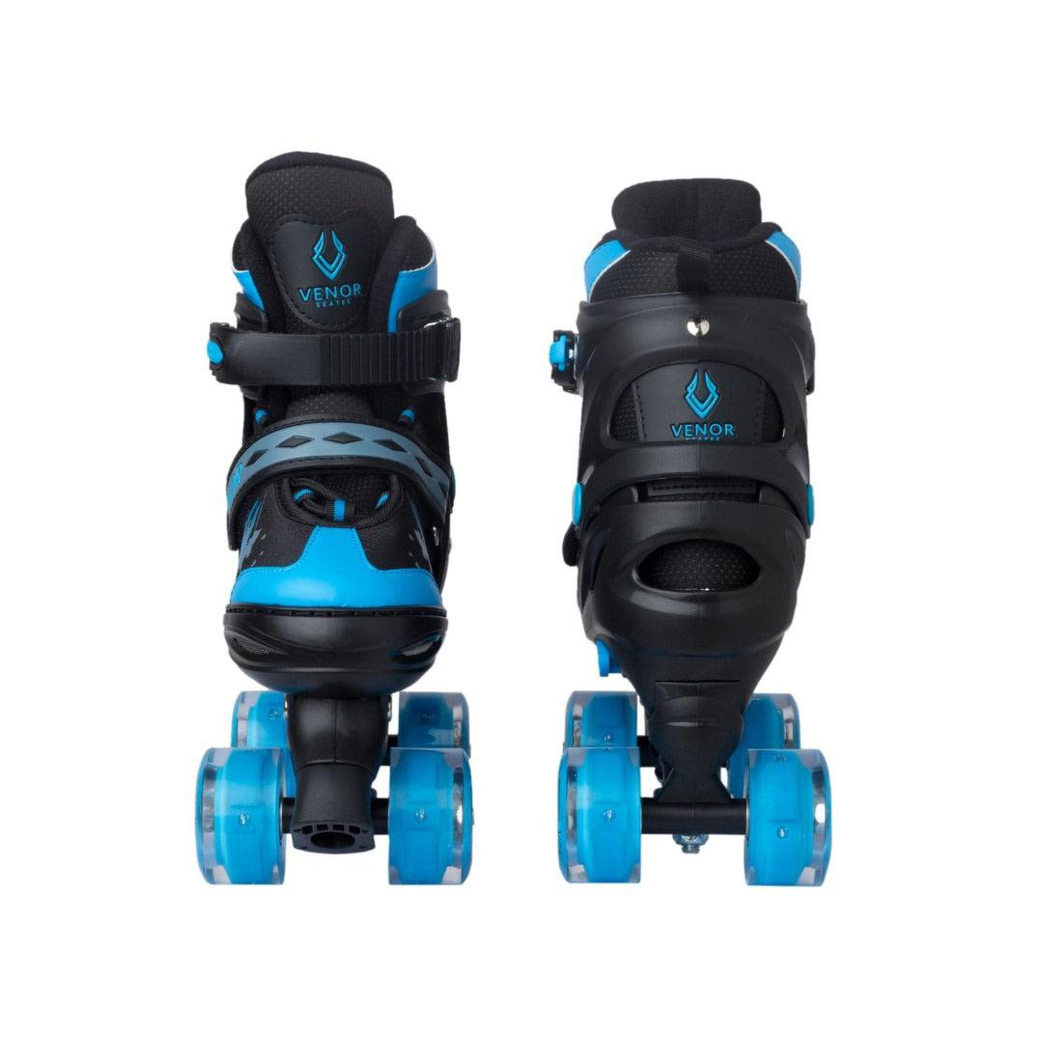 VENOR Ignite LED Side-By-Side Rulleskøjter - Black/Blue-ScootWorld.dk