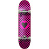 Heart Supply Round Logo Komplett Skateboard - Checks