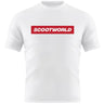 Scootworld Box Logo Tshirt - White/Red