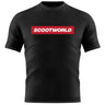 Scootworld Box Logo Tshirt - Black/Red