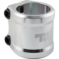 Tilt ARC Double Clamp Til Løbehjul - Silver-ScootWorld.dk