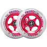 Proto X Centrano Plasmas Hjul Til Sparkesykkel 2-pak - Clear On Red