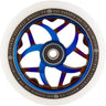 Striker Essence V3 Hvid Pu 110mm Hjul Til Sparkesykkel - Blue Chrome