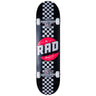 Rad Checker Stripe Komplett Skateboard - Black