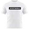 Scootworld Box Logo Tshirt - White/Black