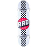 Rad Checker Stripe Komplett Skateboard - White